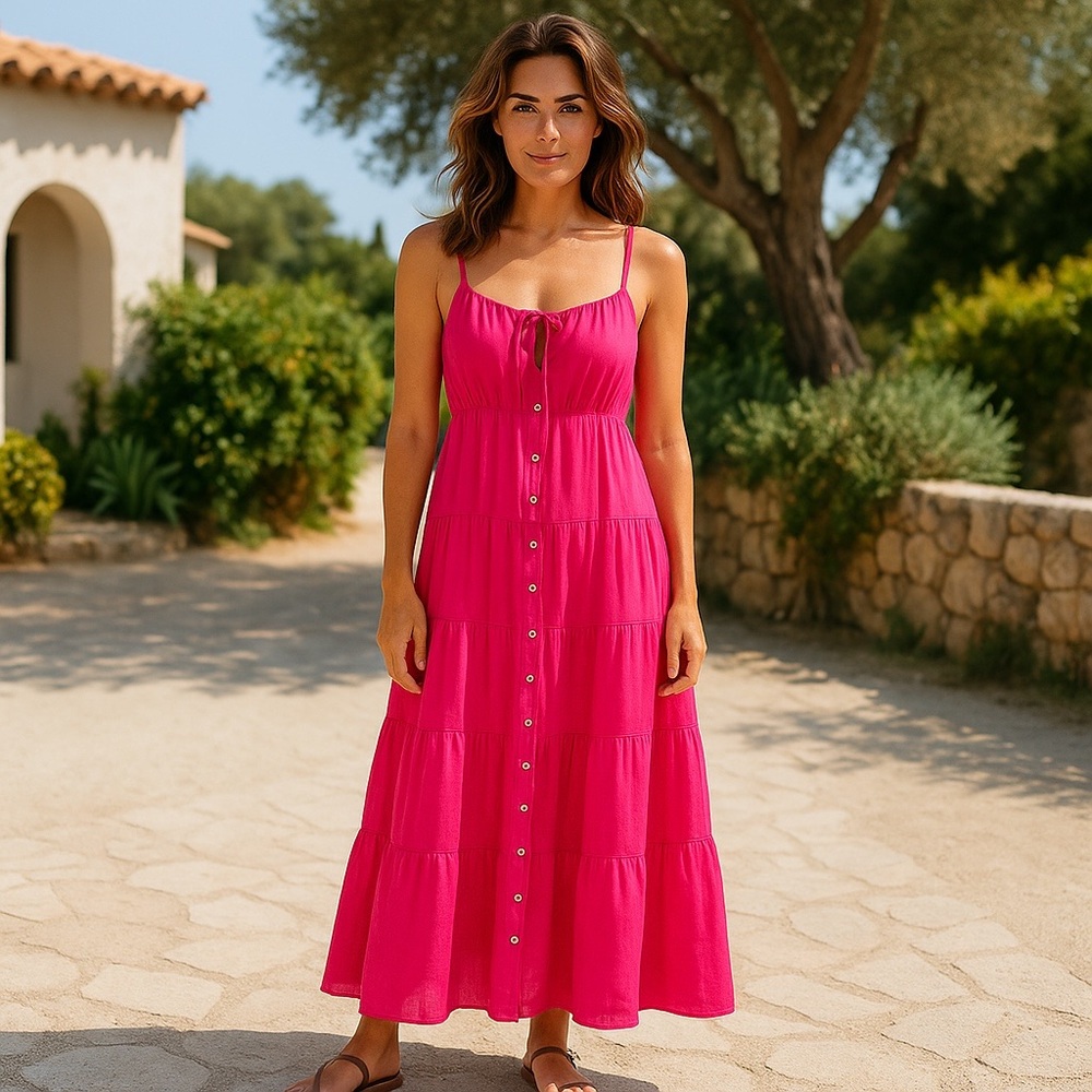 NWT J. Crew Women’s Tiered Cotton Dress Sundress Summer Vacation Resortwear